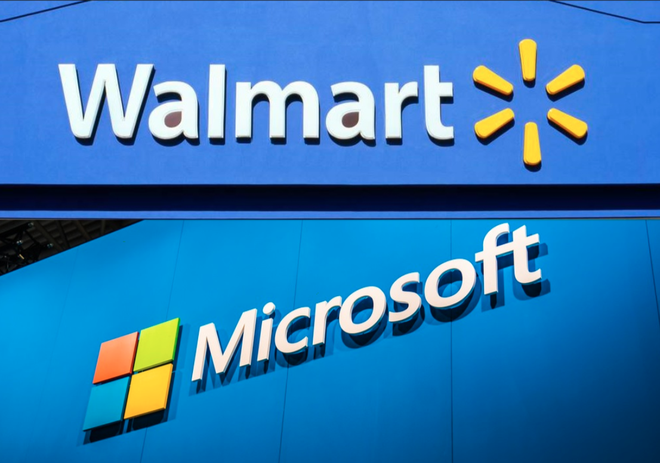 Microsoft bắt tay với chuỗi siêu thị Walmart nhằm lật đổ Amazon trên mọi phương diện
