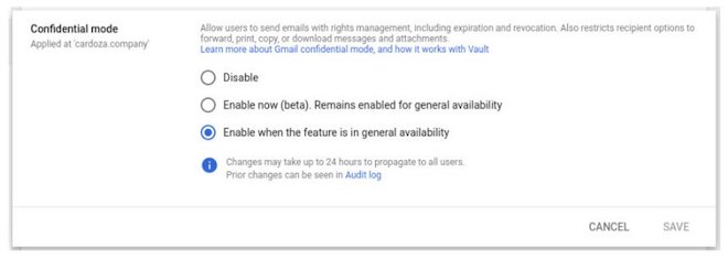 Google mở chế độ “mật” Gmail cho tất cả người dùng từ tháng sau