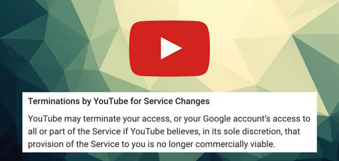 YouTube cập nhật từ 10/12: sẽ xóa tài khoản của bạn nếu chúng không 'khả thi về mặt thương mại'