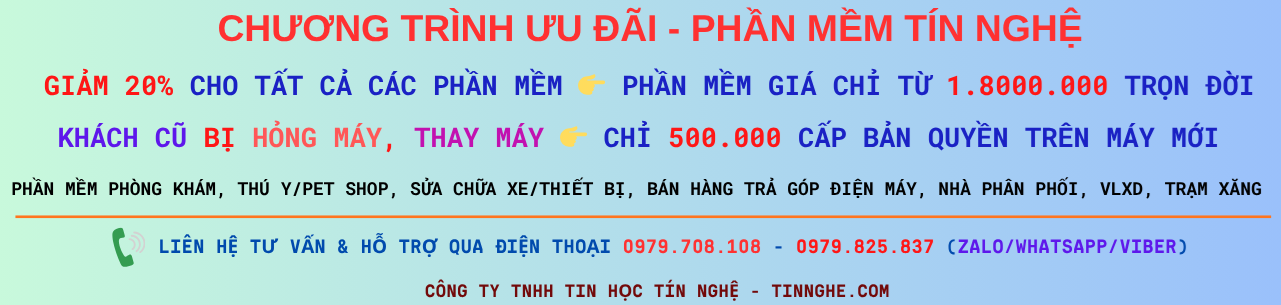 CHƯƠNG TRÌNH KHUYẾN MÃI PHẦN MỀM 10/2025